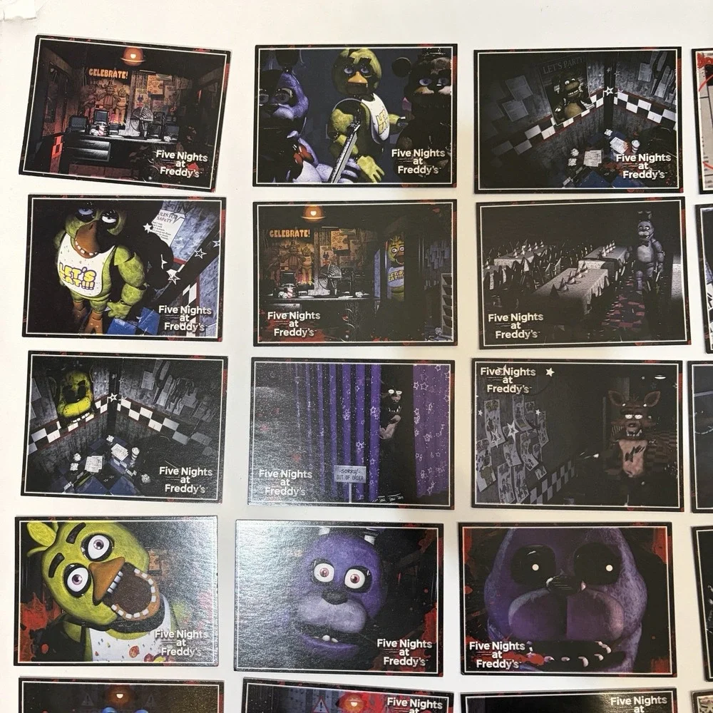 Five Nights at Freddy's 2016 Scott Cawthon Card Lot-Fazbear,Bonnie,Chica,Foxy